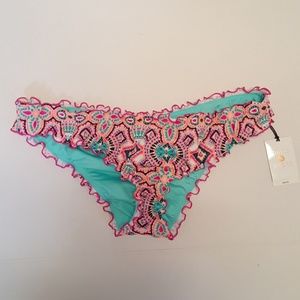 NWT Shade & Shore Bikini Bottom L Ruffle